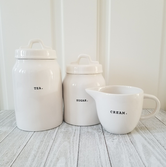 Rae Dunn Other - SOLD. Rae Dunn TEA SUGAR CREAM Canister Creamer